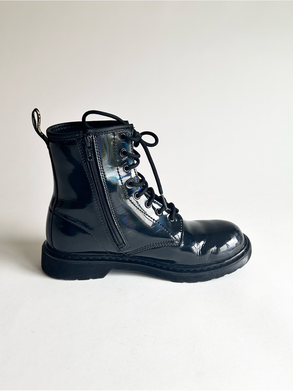 Dr. Martens 1460Y Black Patent Leather Combat Boots size7 - Picture 3 of 16